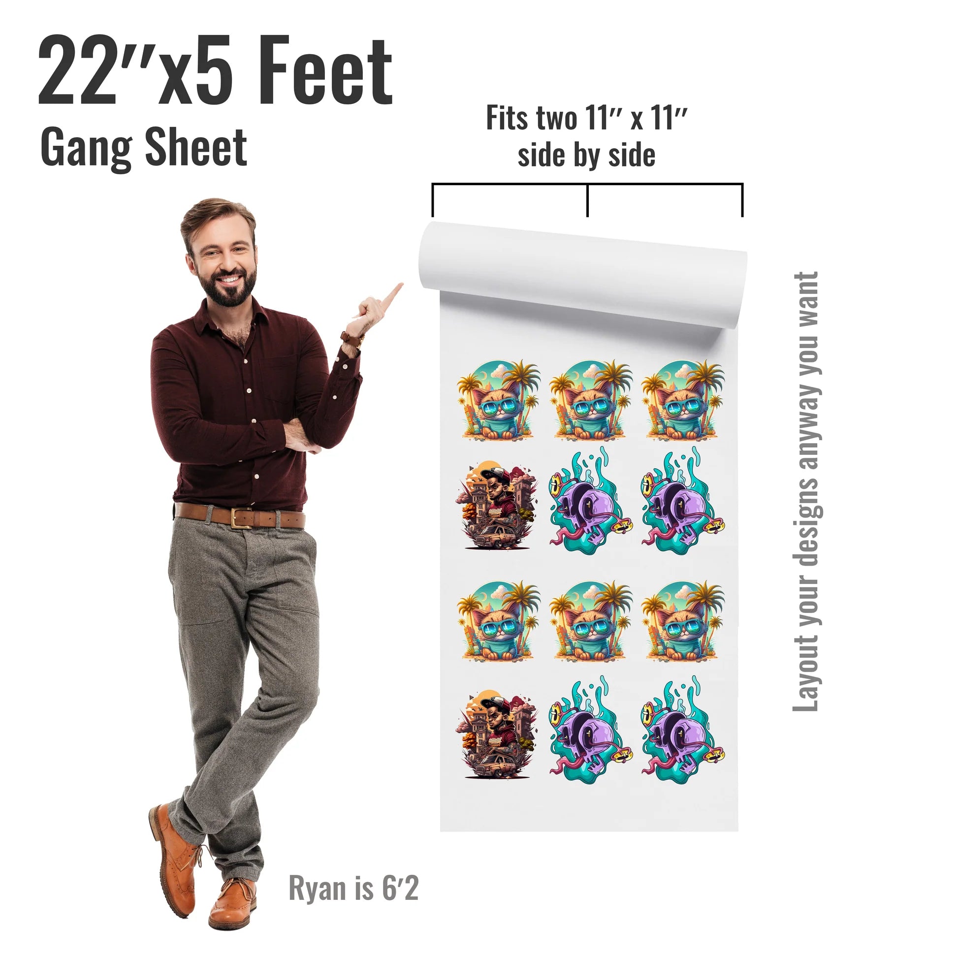 DTF Gang Sheet Online Builder